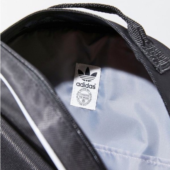 NWT Adidas Original Classic Backpack Black White - Picture 4 of 8